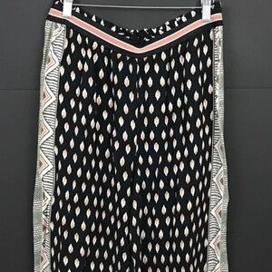 Anthropologie Maeve Rooibos Wide Leg Palazzo Pants Geometric Print M boho hippie